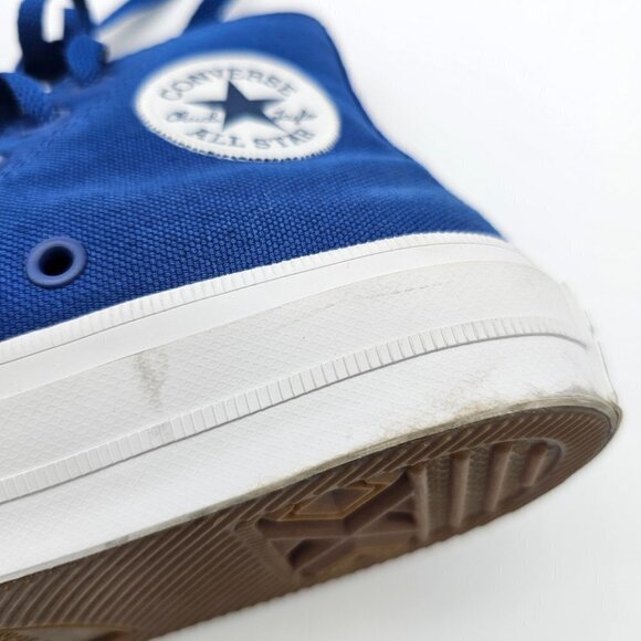Converse Chuck Taylor II Lunarlon Blue Canvas High Top Sneakers Trainers, 5.5 - Picture 15 of 16